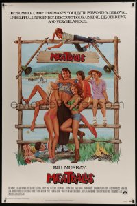 7k348 MEATBALLS 40x60 1979 directed by Ivan Reitman, Bill Murray with sexy women, hot dogs!
