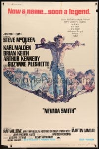 7k359 NEVADA SMITH 40x60 1966 Steve McQueen drank and killed and loved & never forgot how to hate!