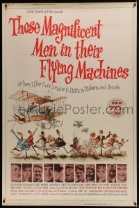 7k406 THOSE MAGNIFICENT MEN IN THEIR FLYING MACHINES style Z 40x60 1965 James Fox, early airplanes!