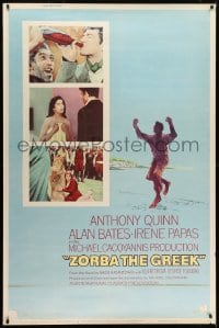 7k430 ZORBA THE GREEK 40x60 1965 Anthony Quinn, Irene Papas, Alan Bates, Michael Cacoyannis