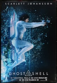 7k158 GHOST IN THE SHELL DS bus stop 2017 super action image of Scarlett Johanson as Major!