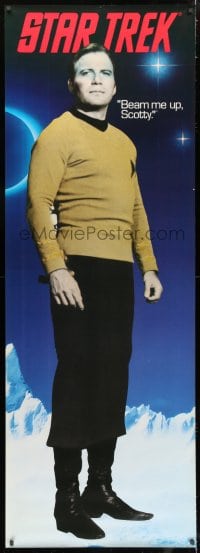 7k183 STAR TREK group of 2 26x74 commercial posters 1991 Captain Kirk and Mr. Spock on transporter!
