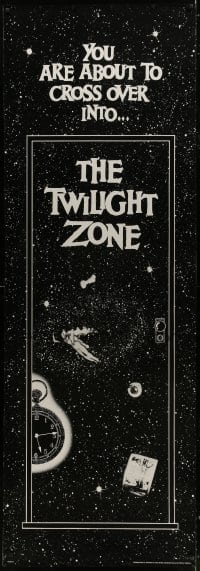 7k184 TWILIGHT ZONE 25x73 commercial poster 1989 Rod Serling series, cool image!