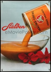 7k220 STALDEN 36x51 Swiss advertising poster 1962 Weider, close-up image of the praline cream!