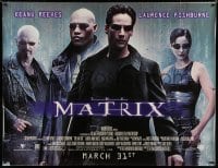 7k156 MATRIX subway poster 1999 Keanu Reeves, Carrie-Anne Moss, Laurence Fishburne, Wachowskis!