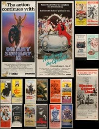 7m120 LOT OF 19 FOLDED AUSTRALIAN DAYBILLS 1970s-1980s great images from a variety of movies!