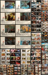 7m091 LOT OF 176 LOBBY CARDS 1960s-1980s complete sets of 8 cards from a variety of movies!