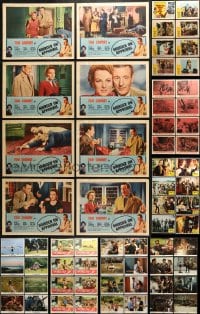 7m103 LOT OF 96 LOBBY CARDS 1950s-1990s complete sets of 8 cards from a variety of movies!