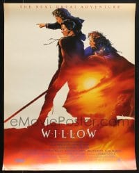 7m343 LOT OF 28 WILLOW UNFOLDED 17X22 SPECIAL POSTERS 1988 Ron Howard & George Lucas, Val Kilmer