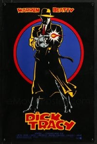 7m337 LOT OF 59 DICK TRACY UNFOLDED 18X27 SPECIAL POSTERS 1990 art of detective Warren Beatty!