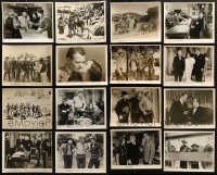 7m209 LOT OF 16 JOHN WAYNE RE-RELEASE 8X10 STILLS R1940s-1950s Fort Apache & other westerns!