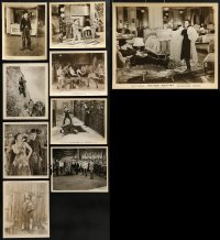 7m217 LOT OF 9 CHARLIE CHAPLIN RE-RELEASE 8X10 STILLS R1950s great scenes dressed as The Tramp!