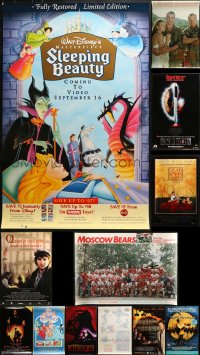 7m376 LOT OF 14 UNFOLDED MISCELLANEOUS POSTERS 1980s-2000s cool movie images & more!
