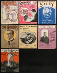 7m145 LOT OF 7 AL JOLSON SHEET MUSIC 1920s-1930s Singing Fool, Bombo, Say It With Songs & more!