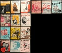 7m137 LOT OF 15 SHEET MUSIC 1920s-1950s great songs from a variety of different movies!