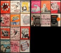 7m135 LOT OF 18 SHEET MUSIC 1930s-1950s great songs from a variety of different movies!