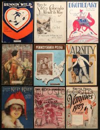 7m143 LOT OF 9 SHEET MUSIC 1910s-1940s great songs from a variety of different musicians!