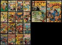 7m165 LOT OF 18 BRONZE AGE MARVEL COMIC BOOKS 1970s-1980s Marvel Fanfare, Defenders, Thor & more!