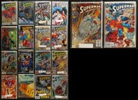 7m164 LOT OF 18 SUPERMAN THE MAN OF STEEL COMIC BOOKS 1990s D.C. Comics superhero!