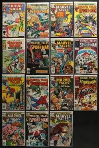7m168 LOT OF 15 MARVEL TALES AND MARVEL SAGA COMIC BOOKS 1980s Spider-Man, X-Men & more!