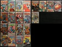 7m162 LOT OF 21 CAPTAIN AMERICA COMIC BOOKS 1980s-1990s the Marvel Comics superhero!