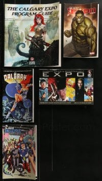 7m117 LOT OF 5 CALGARY EXPO CANADIAN PROGRAM BOOKS 2010s all with great cover art!