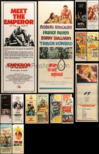 7m304 LOT OF 15 FORMERLY FOLDED INSERTS 1940s-1980s great images from a variety of movies!