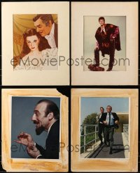 7m024 LOT OF 4 11X14 REPRO PHOTOS ON 16X20 MATTES 1980s images from Gone with the Wind & more!