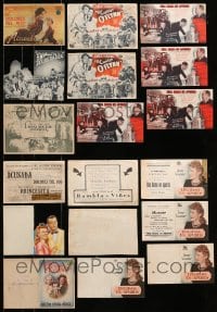 7m010 LOT OF 9 SPANISH HERALDS 1940s-1950s great images from a variety of different movies!