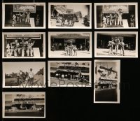 7m001 LOT OF 10 3X5 CANDID THEATER FRONT PHOTOS 1930s showing posters + child band!