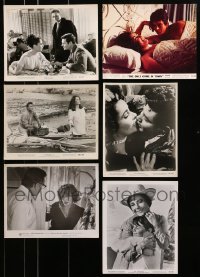 7m222 LOT OF 6 ELIZABETH TAYLOR COLOR AND BLACK & WHITE 8X10 STILLS 1960s great movie scenes!