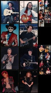 7m287 LOT OF 24 COLOR 8X10 REPRO PHOTOS OF MALE COUNTRY WESTERN SINGERS 2000s most performing!