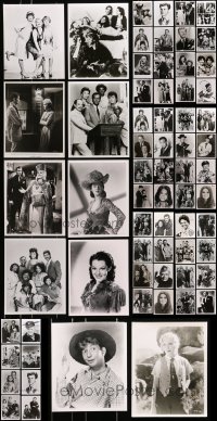 7m280 LOT OF 66 8X10 REPRO PHOTOS 1980s many great portraits of top Hollywood movie & TV stars!
