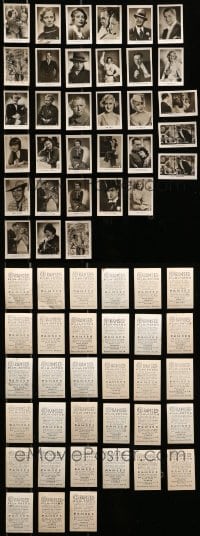 7m016 LOT OF 33 RAMSES FILMFOTOS SERIES 1 GERMAN CIGARETTE CARDS 1930s portraits of top stars!