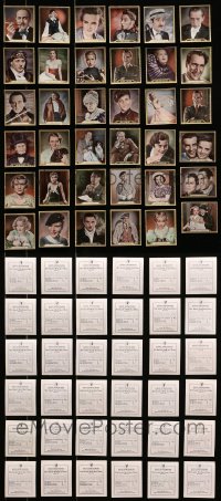 7m017 LOT OF 36 BRILLIANT FILMBILDER DIE BUNTE WELT DE FILMS GERMAN CIGARETTE CARDS 1930s color!