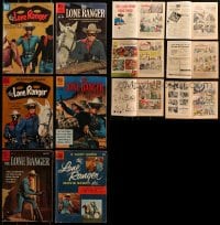 7m158 LOT OF 6 LONE RANGER COMIC BOOKS 1950s-1960s great stories of the masked cowboy hero!