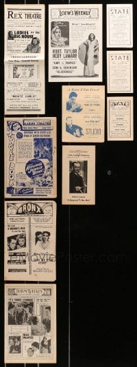 7m009 LOT OF 10 LOCAL THEATER HERALDS 1930s-1940s different images from a variety of movies!