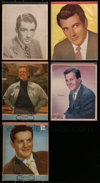 7m007 LOT OF 5 MOVIE STAR NOTE PADS 1940s-1950s Gregory Peck, Rock Hudson, Pat Boone & more!