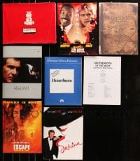 7m250 LOT OF 8 PRESSKITS 1986 - 2001 containing a total of 42 8x10 stills in all!