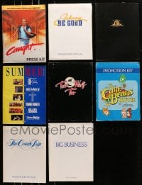 7m246 LOT OF 8 PRESSKITS WITH SUPPLEMENTS ONLY AND NO STILLS 1980s-1990s from a variety of movies!