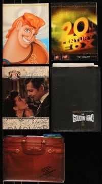 7m262 LOT OF 5 PRESSKITS WITH SUPPLEMENTS ONLY AND NO STILLS 1980s-2000s from a variety of movies!