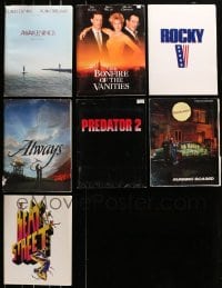 7m251 LOT OF 7 PRESSKITS WITH SUPPLEMENTS ONLY AND NO STILLS 1980s-1990s from a variety of movies!