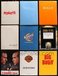 7m245 LOT OF 9 PRESSKITS WITH 3 STILLS EACH 1980s-1990s containing a total of 27 stills in all!
