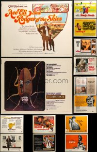 7m313 LOT OF 14 UNFOLDED HALF-SHEETS 1960s-1980s great images from a variety of different movies!