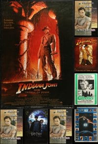 7m357 LOT OF 8 UNFOLDED AND FORMERLY FOLDED MISCELLANEOUS POSTERS 1980s-2000s cool movie images!