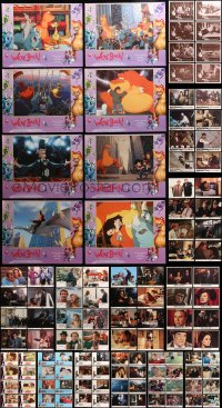 7m094 LOT OF 160 LOBBY CARDS 1960s-1990s complete sets of 8 cards from a variety of movies!