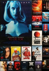 7m427 LOT OF 20 UNFOLDED MOSTLY DOUBLE-SIDED 27X40 ONE-SHEETS 1990s great movie images!