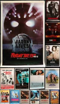 7m455 LOT OF 16 UNFOLDED SINGLE-SIDED 27X41 ONE-SHEETS 1980s-1990s cool movie images!