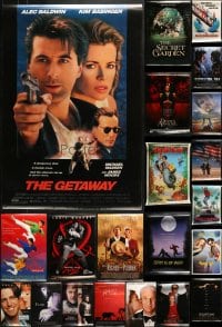 7m423 LOT OF 21 UNFOLDED DOUBLE-SIDED MOSTLY 27X40 ONE-SHEETS 1990s cool movie images!