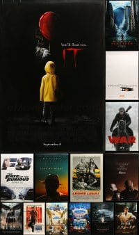 7m436 LOT OF 19 UNFOLDED DOUBLE-SIDED 27X40 ONE-SHEETS 2000s-2010s cool movie images!